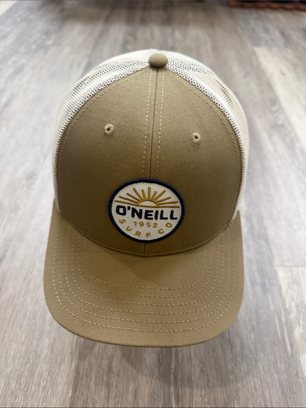 O’Neil Trucker Hat Tan like new condition